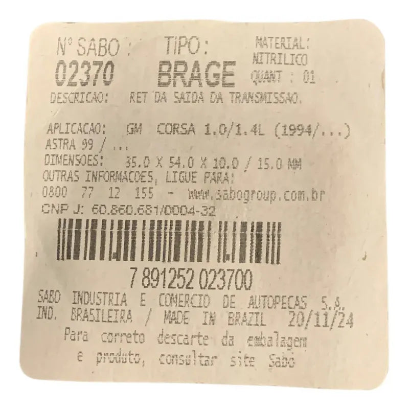 Estopera Tripoide Corsa Montana Meriva Chevy Sincronico