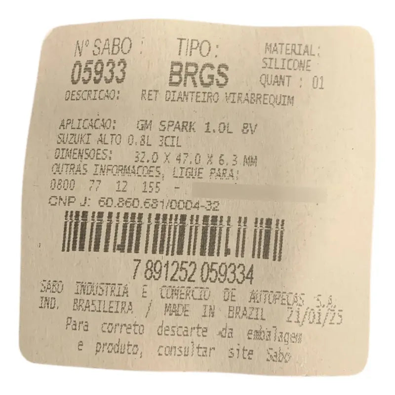 Estopera Arbol De Levas Chevrolet Spark Matiz
